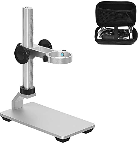Ninyoon Universal-Mikroskopstativ Pro, stabile professionelle Aluminiumlegierung Zielfernrohr-Halterung Halterung für max. Durchmesser 3,5 cm USB Digital Wireless WiFi Mikroskop Lupenkamera