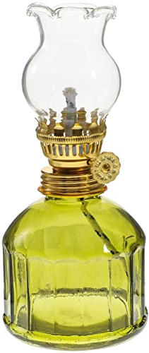OSALADI Petroleumlampe Aus Glas Klare Petroleumlampe Öllampe Nachtlicht Vintage-lampenschirme Tischdekoration Lampe Glas Ghee Lampe Ölkerze Sturmlaterne Lila Lampe Laternenöl Klein Heizung