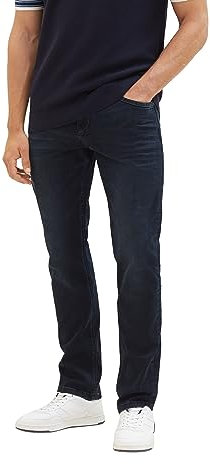 TOM TAILOR Herren 1037638 Josh Regular Slim Jeans mit Stretch, 10170-blue Black Denim, 34/30