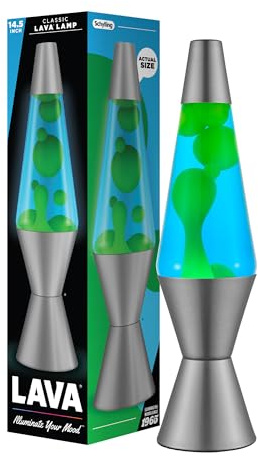 Lava® Lamp - 14.5 Deep Ocean - The Original Motion Light - Yellow/Green Wax and Blue Liquid - Item #2634 (Amazon Exclusive)