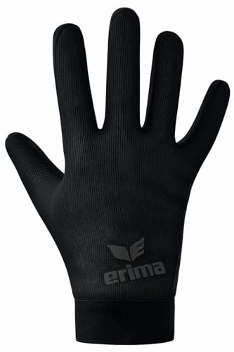 Erima Unisex - Erwachsene funktioneller Feldspielerhandschuh (2242401), schwarz, L