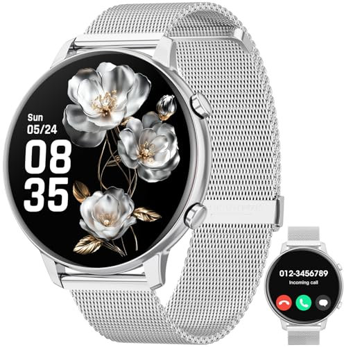 Hwagol Montre Connectée Homme Femme 1.39 Smartwatch avec Podometre, Moniteur Sommeil, avec 140+ Sportifs, Smartwatch Montre Intelligente Bracelet pour Android iOS