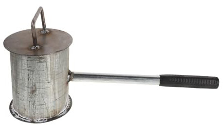 NAMOARLY Steel Fire Extinguisher Pot for Bbq and Camping Outdoor Fire Safety Urn Lid Extinguishing Pot