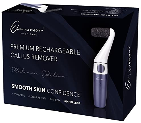 Own Harmony Elektrische Hornhautentferner und Hornhauthobel: Professionelle Pediküre Fußpflege - CR1700 Elektronische Fußfeile - Beste für Hornhautentfernung und trockene, rissige Fersen (USB Kabel)