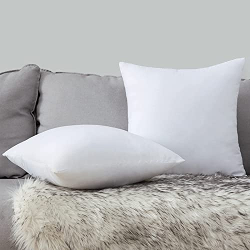 MIULEE Kissen 40x40 cm Füllung 2er Set, Waschbare Kissenfüllung Sofakissen, Polster Innenkissen Dekokissen, Polyester Füllkissen als Couchkissen, Sofa Kissen, Zierkissen, Kisseninlet 40 x 40