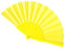 WS UK Fabric Handheld Folding Fan [Yellow]