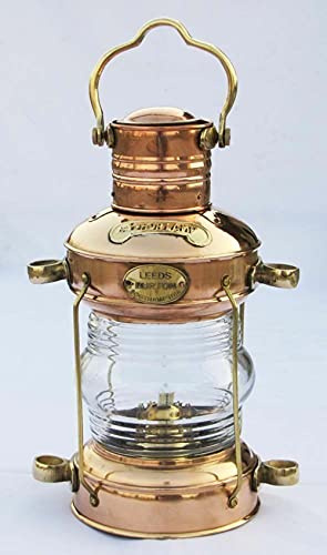 Antik mässing koppar gruvarlampa marin fartyg hängande oljelampor väggmonterad lykta vintage oljelampa lyktor belysning dekorativ lampa