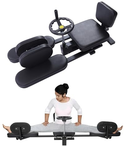 Chennnls Entrenador de Espagat para Estirar los Aductores hasta 200° – Separador para Piernas con Manivela Giratoria – para Ballet, Artes Marciales y Fitness