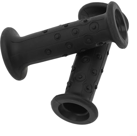ZWEquipint Btwin Poignées de guidon de vélo en caoutchouc pour enfants, diamètre intérieur 18 mm, longueur 92 mm, pour vélo pour enfants de 35,6 à 40,6 cm (G133 noir pai)