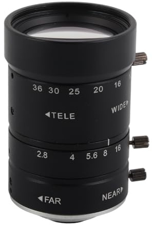Yctze 8MP 12 36 Mm F2.8 Zoomobjektiv C-fäste, Manuell Bländarefokusering Big View Låg Distorsion Industriell Zoomlins, Mikroskoplins för Maskinindustriinspektion