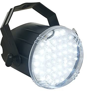 BeamZ BSS50 Estroboscópico 48 LEDs Blancos, Efecto de Luz DJ, Espectáculo de Luces, Techo/Pared, Ambiente de Discoteca, Velocidad Regulable, Programas Automáticos, Alta Intensidad, Bajo Consumo