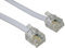 2m ADSL Cable - Premium Quality/Gold Plated Contact Pins/High Speed Internet Broadband/Router or Modem to RJ11 Phone Socket or Microfilter/White