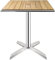Bolero Bistro Dining Flip Top Square Table in Ash Wood - Indoor Outdoor Patio Bar Café Restaurant Furniture - 730x600x600mm