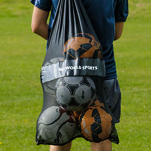 FORZA Sac à Ballons de Football/Basket-Ball – Sac Filet en Maille pour Transporter Balles de Sport