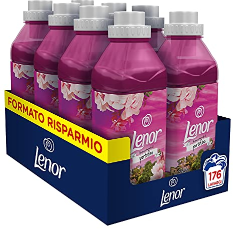 Lenor Ammorbidente Lavatrice Concentrato, 176 Lavaggi (8 x 22), Atmosfere D'Italia Portofino, Maxi Formato, Profuma Ogni Notte fino a una Settimana