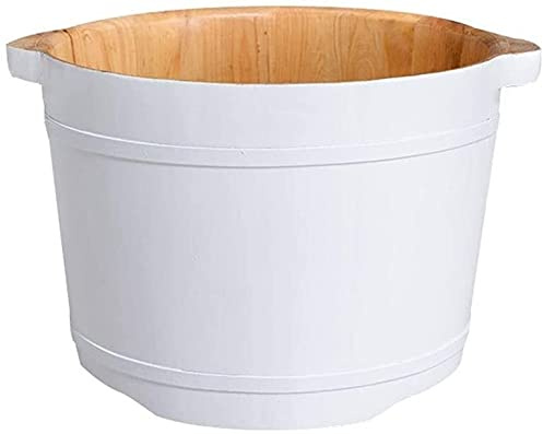 Foot Tub Wooden Foot Basin Footbath Tub, Sauna Foot Washing Barrel, Spa Foot Bath Barrel, Wooden Foot Washing Bucket, Household Foot Soaking Basin, Pain Fatigue Relief (Color : 1),Shiatsu Massage foot