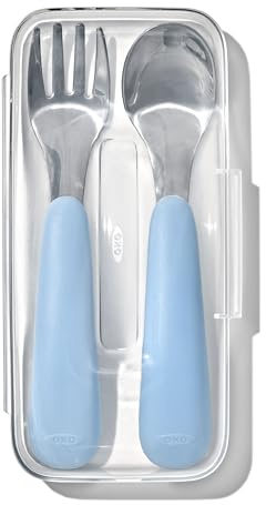OXO Tot On-The-Go Fork and Spoon Set - Dusk