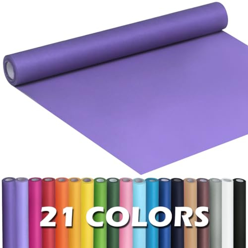 PerkHomy Purple Kraft Paper Roll 17.5 x 960 (80') for Gift Wrapping Bouquet Flower Art Painting Craft Writing Packaging Shipping 80GSM 55LB (Purple, 17.5 x 80')