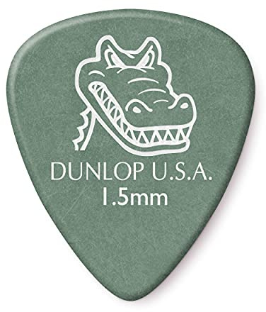 JIM DUNLOP - 417F150 Lot de 24 médiators Gator Grip 1,5 mm, vert