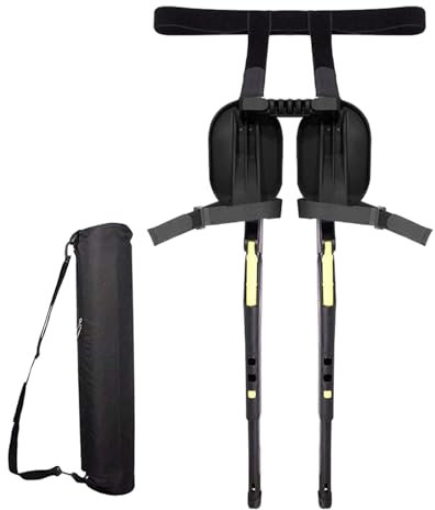 Esncddym Tragbarer Stuhl, unsichtbarer Stuhl, Tragbare Beinstütze, Outdoor-Angelhocker, 3 Gänge verstellbar, ergonomisch, leicht, für Fotografen