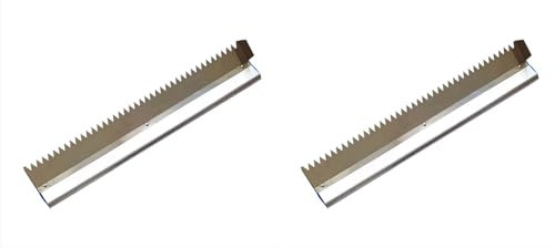 Gisoanudt 2X Truelle à Plâtre Truelle Triangulaire ŒIl de 10 mm 600 mm de Long Acier Inoxydable AdhéSif/Construction D'Outils pour Carreaux de Mortier