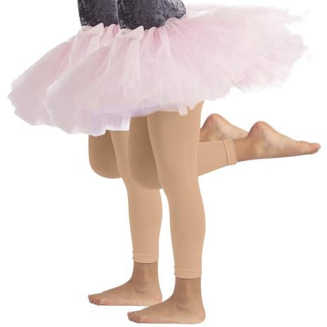 CALZITALY Pack 1 o 2 Pares - Leggings de Danza para bebés, Leggings de Ballet, Leotardos de Ballet, 4-6, 8-10, 12-14 años, 60 Den, Made in Italy (FR/ES, Edad, 12 años, 14 años, Regular, 2 X Natural)