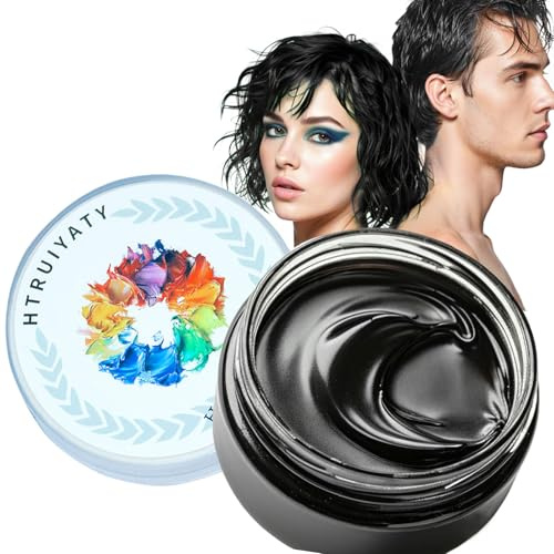 Cera para el Pelo Temporal Natural Lavable Tinte Pelo InstantáNea el Cabello,Cera Pelo Cabello Mujer Hombre Cosplay Halloween Party