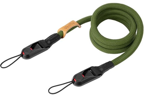 HOTUT Correa de Hombro Camara, Ajustable Correa de Cámara, Correa de Muñeca para Cámara, Correa Camara para Cámara Réflexcon Liberación Rápida Cinturónde Seguridad, Für Unterwegs-Verde