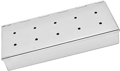 HANABASS Scatola Per Affumicare in Inossidabile Per Barbecue e Carne Accessorio Per Barbecue Dimensioni Compatte Resistente Temperature e Facile Da Pulire