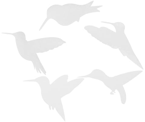 ULTECHNOVO 15 Piezas Calcomanías Anticolisión para Ventanas de Pájaros Juego Pegatinas Adherentes Estáticas para Decoración y Protección de Aves Residuos