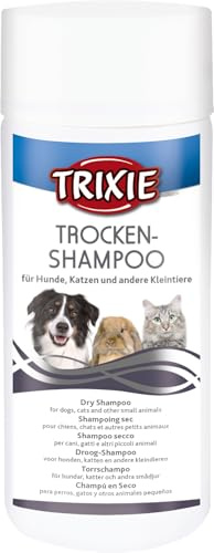 TRIXIE Dry Shampoo for Dogs, Cats and Small Animals – as an alternative to wet bathing – ideal for travelling and on the go – gentle cleaning – 1 piece – 100 g – 29181