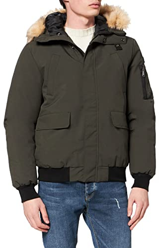 Schott NYC Homme Keyburn-Kaki-m Blouson, Kaki, M EU