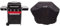 Char-Broil Gas2Coal® 330 Hybrid Grill - 3 Brenner Gas & Kohlegrill mit Seitenbrenner, Schwarz. & 140766 Wetterschutzhaube
