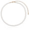 Ushiny Boho Perlenkette Modeschmuck Weiß Collier Kleine Perlen Choker Halskette für Damen