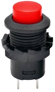 Drucktaster rund Taster 12mm DIY Druckschalter AC 1,5A/230V 12V NON-Momentan button Taster | Rot