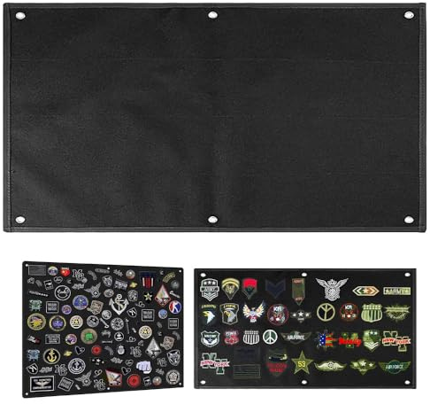 Patches Klett Wand 110 x 70cm, Taktische Patch Display Tafel, Klettwandfläche Patches, Patches Zeigt Wand Klett Board Organizer für Abzeichen,Aufnäher, Patchwand Klett