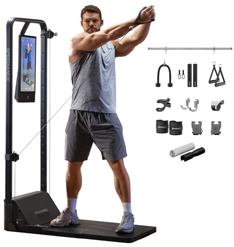 Speediance Gym Monster 2 Smart Home Gym, Upgraded AI-Powered Home Workout Maschine, Multifunktionale Smith Maschine, Ganzkörper-Krafttraining Fitnessgeräte, All-in-One Workout (GM2 Basic)