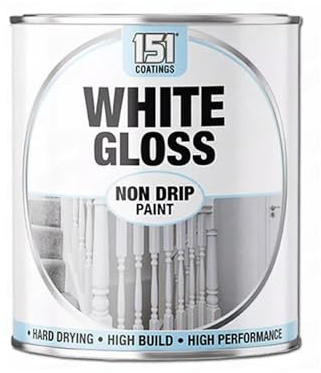 MIXEL White Gloss Non-Drip Paint, Easy-To-Apply, Quick-Drying Formula, Ideal For Wood, Metal, Walls, DIY Enthusiasts, Perfect For Interior And Exterior Use, 300ml, (1 Pcs)