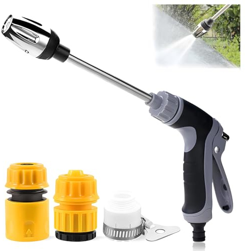 Pistola ad Alta Pressione per Tubo da Giardino, Nettoyeur ad Alta Pressione Compatto con Accessori, Ideale per Lavaggio Auto, Giardino & Terrazza – Uso Domestico
