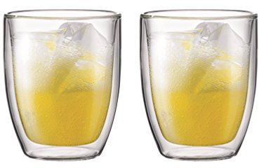 Bodum 10605-10 Bistro Set de 2 Mugs Jumbo Double Paroi Verre Transparent 0.45 L