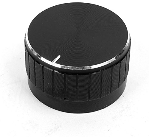sourcingmap Bouton Potentiomètre 6mm diamètre trou arbre rotatifs noirs moleté