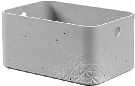 CURVER Aufbewahrungsbox BETON Box S, rechteckig, 24,5 x 16,9 x 11,8 cm
