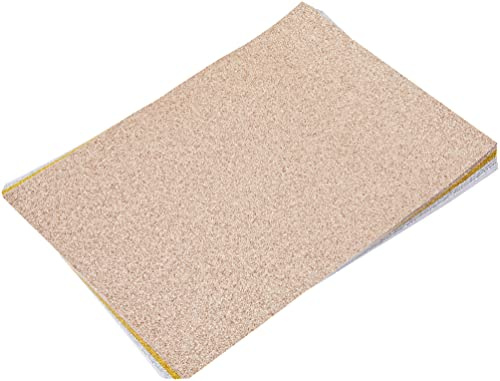 Rayher Glitterpappersmix – basics, självhäftande, 12 ark, DIN A5, 14,8 x 21 cm, 130 g/m², 4 färger sorterade, glitterpapper för pyssel, 67362000