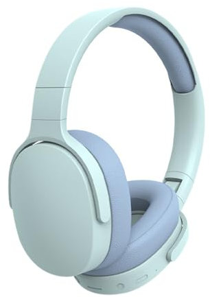 Auriculares Bluetooth sobre la oreja con micrófono para cabeza pequeña, auriculares inalámbricos 22 horas de reproducción, auriculares plegables con cancelación de ruido para teléfonos, almohadillas,