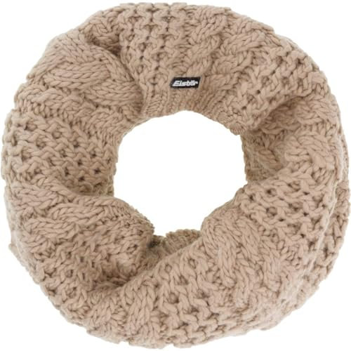 Eisbär Schlauchschal Damen Afra Loop Beige - Merino Schal schützt vor Kälte und Wind - Halstuch weich warm Haube für immer aus Österreich