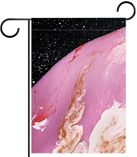 Bandera Tierra Rosa Flag Poliester Bandera Reforzada Bandera Balcón Per Festivales Fiestas Jardin 30X45Cm