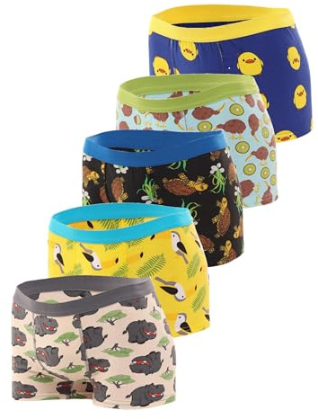 MOR Boxershorts och kalsonger för pojkar från 2 till 15 år (5-pack) – bomull barn underkläder set för pojkar – pojkar kalsonger