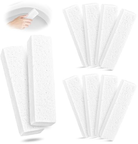 10 Pièces Pierre Ponce，Brosse de Nettoyage en Pierre Ponce，Toilettes Propres à la Pierre Ponce，Brosse de Nettoyage Pierre Ponce WC，Pierre de Nettoyage，pour Toilette，Salle de Bain，Soins des Pied