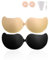GOZINA Sticky Bra for Women, Stick on Bra Push Up, Invisible Sticky Bras Breathable Backless Push Up Bra, Reusable Adhesive Strapless Bra for Evening Dress (UK, Cup & Band, C, Black + Skin Color)