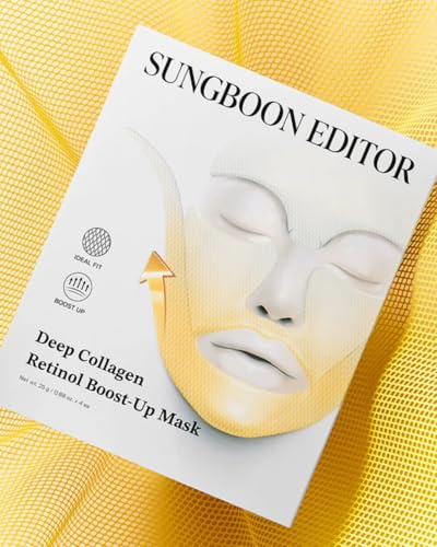 Kollagen och retinol Boost-Up-mask, 25 g - 4 masker - tillverkad i Korea - SUNG BON